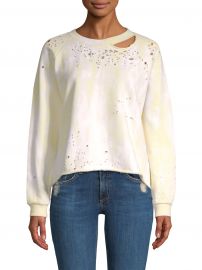 Tie-Dye Cut Out Sweatshirt at Saks Fifth Avenue